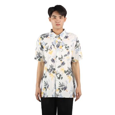 China Factory Supplier ODM Summer Fancy Mens Flower Print Hawaiian Shirt Anti-pilling for sale