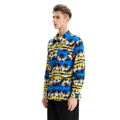 China Fashion Spring Men's Casual Anti-pilling Anti-pilling Long Sleeve Hawaiian Shirts Wholesale for sale