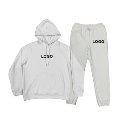 China Custom Anti-Wrinkle Mens Long Sleeves Hoodie Set Sweatshirt Set Blank Hoodies And Sweatpants for sale