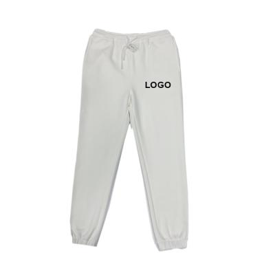 China Wholesale Custom Logo Jogger Sweatpants Men White Sportswear Anti-wrinkle Pants With Pockets for sale