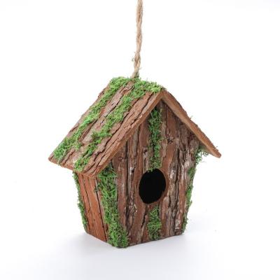 China AIR FLOW Design High Quality Natural Wood Frame Customized Sustainable Material Outdoor Hanging Bird Wooden House for sale