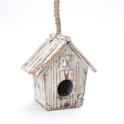 China UCCELLI Nido Aviary Design Legno Waterproof Wood Structure Customized Painted Outdoor Bird House Viable for sale