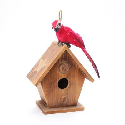 China Viable Cheap Outdoor Bird Houses Small Outdoor Wooden Bird House for sale