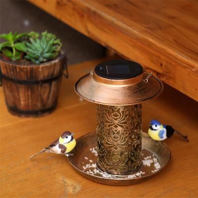 China High Quality Viable Solar Landscape Light Bird Driver Garden Bird Feeder For Outdoor Bird Hanging Drivers for sale