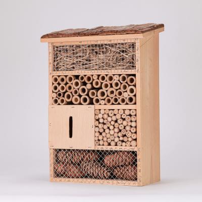 China Viable Wholesale Environmentally Friendly Components Gardens Yards Outdoor Decorative Bee Insect Wooden Hotel for sale