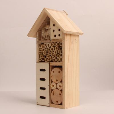 China Breathable China Supplier Customized Wholesale Wooden Insect House Bee Butterfly Insect House for sale