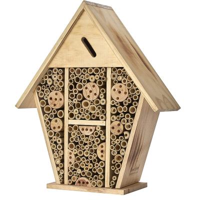 China Breathable The New Enumerating Butterfly Insect House Insect Hotel Shelter Garden Nest Box Natural Wooden Insect House for sale