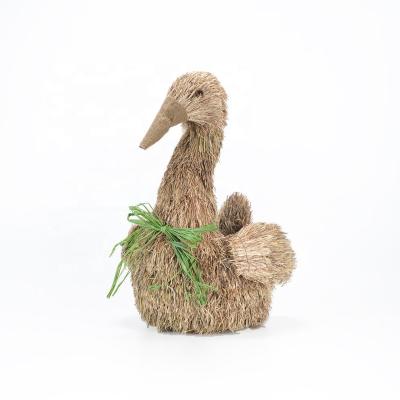 China Cartoon Hand - Woven Grass Animals Flower Pot Garden Decoration Plant Pot for sale