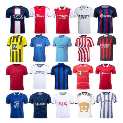 China Real Thailand Quality Soccer Jerseys Man City Madrid UTD Soccer Shirt Manufacturer Breathable Soccer Jerseys To C.A.P-S-G for sale