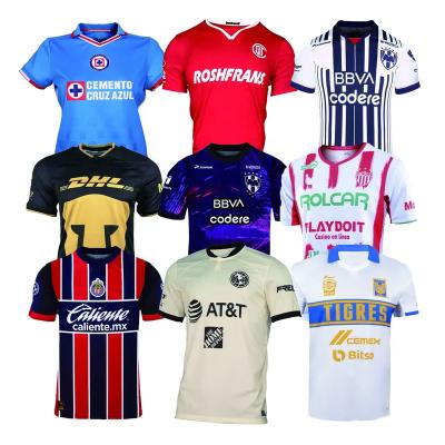 China Breathable Mexico Club Teams Club America Soccer Jerseys Chivas Cruz Azul Tijuana Tigres Uanl Pumas Rayados Camisetas de Futbol Monterrey for sale