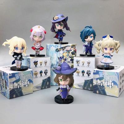 China 6pcs Genshin Impact Figure Sets Peripheral Anime Figuras Anime Opens Novelty Gifts Anime Toys Action Numbers With Box Craf016 for sale