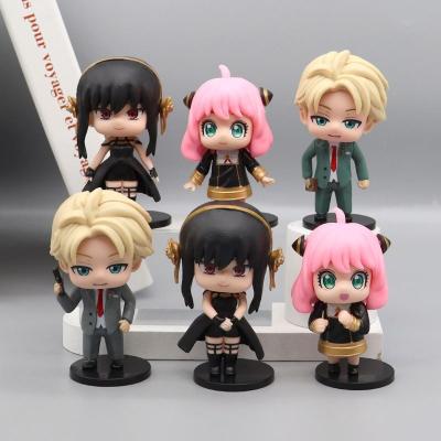 China 6Pcs/Set 10CM SPY X FAMILY PVC Figures Anya Forger Yor Forger Twilight Action Numbers Craf010 Figurine for sale