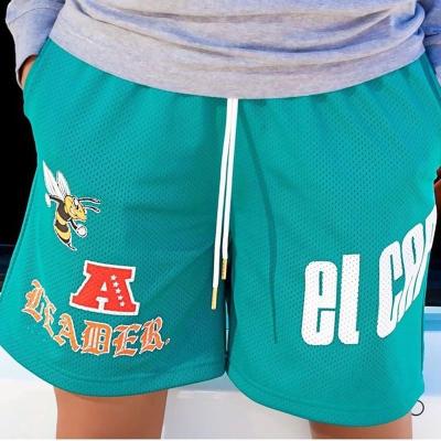 China SPORT Men's Screen Print Mens Mesh Shorts Basketball Shorts Custom For Summer Mens Logo Pockets Shorts Elastic Waistband for sale