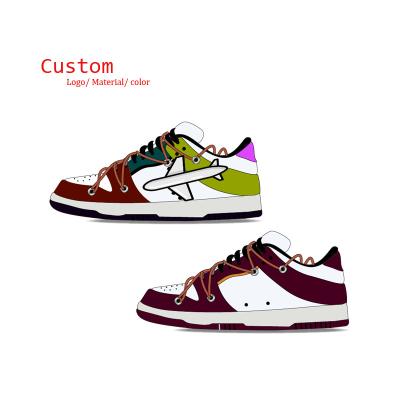 China Original Logo Genuine Leather SB Customized OEM ODM Manufacturers Basketball Shoes Sports Low Top Sneakers Design For Skateboarding Casual Mens Custom Shoes for sale