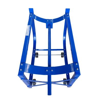 China Durable 600Lbs Capacity Tilting Drum Truck Cradle With Wheels And Casters for sale