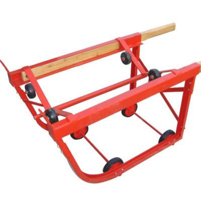 China 1000Lbs Capacity /Tilting Drum Truck Easy-Transport Cradle With Wheels / Red Color for sale