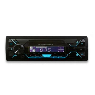 China Detachable Panel Car Stereo 7color MP3 Player Lights 1 Din Car Radio With USB For Dashboard Support App Control Car Audio for sale