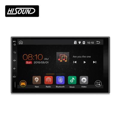 China Universal GPS Car Multimedia Player 2din 7inch Capacitive Full Screen Android Car Audio System for sale