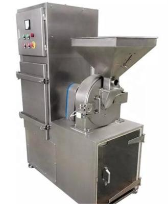 China Medicine Processing CE Certified 10mm Dust Collecting Sugar Crusher Mill Stainless Steel White Hammer Mill 15 to 90 Mesh Grinder for sale