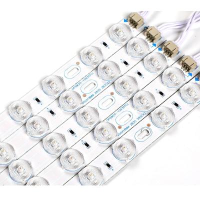 China LANDSCAPE backlight light box led strip light bar SMD2835 3030 led lattice diffuse led light strip 12V 24V 220V for sale