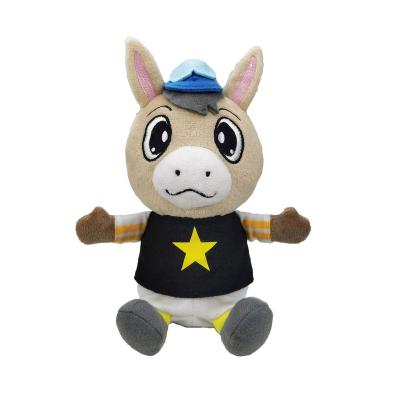 China Custom Pony Plaid Shirt Gentleman Couple Plush Donkey Plush Donkey Company Reputation Toys Dolls for sale