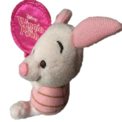 China Custom Popular Plush Toy Manufacturers Winnie Pink Pig Cotton Plush Key Chain Pendant Small Cartoon Stuffed Toys Charm for sale