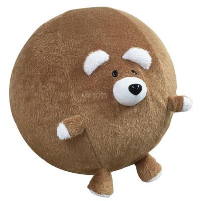 China Lovely Waist / Slim Waist / Plus Size Cartoon Bear Plush Doll Yoga Ball Balance Ball Doll Plastic Cover Customized Blanket Device For Desk And Home Cover the yoga ball house for sale