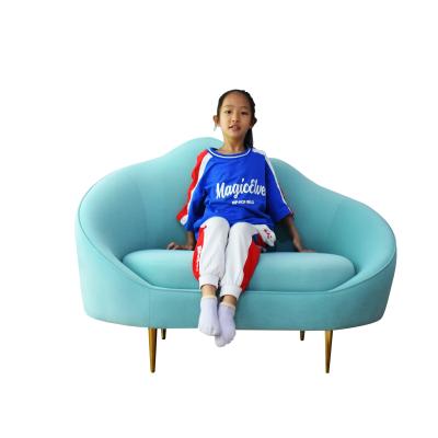 China Small Apartment Kids Modern Home Furniture Living Room Comfortable Pale Pink Cloud Blue Sofa for sale