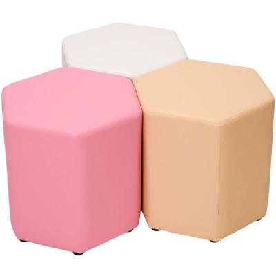 China Eco - Friendly OEM Factory Wholesale Small Candy Colored Hexagonal Stools , Pedal Stools for sale