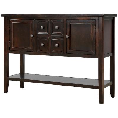 China Large Storage Space Buffet Sideboard Console Table With Bottom Shelf for sale