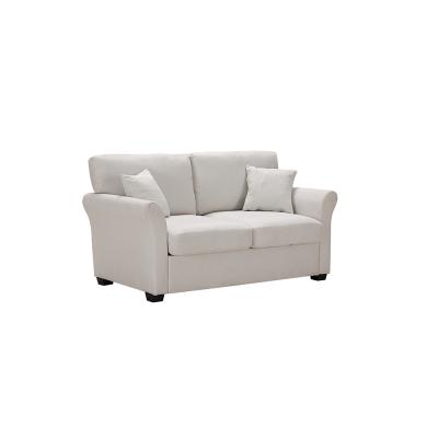 China LOVESEAT laid WITH 2 PILLOWS BEIGE COLOR LINEN FABRIC for sale