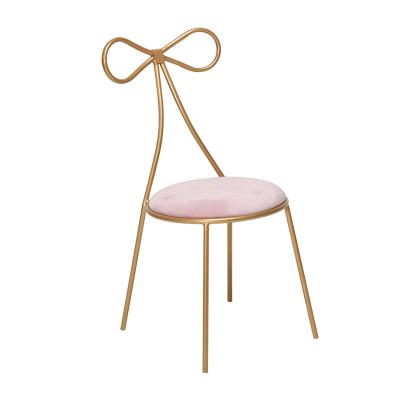 China Cute Scandinavian Style Bedroom Dressing Chair, Study Chair, Bow Backrest for sale