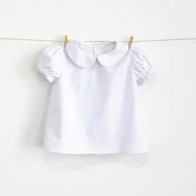 China Baby Upper Peter Pan Collar Blouse Girls Toddler Plus Size Girls Shirts for sale