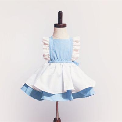 China Anti-wrinkle princess dresses 2022 summer new design baby dresses sleeveless for sale