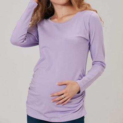 China Maternity Pregnancy Clothing Radiation Protection Casual Nursing Shirt Women's Long Sleeve Blouses and Shirts for sale