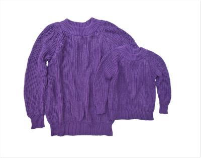 China Breathable Casual Mommy and Me Outfits Mother and Me Knitted Baby Pullover Matching Sweater for sale