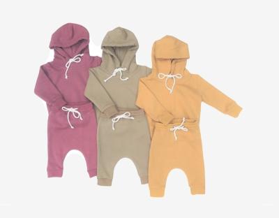 China Casual Kids Long Sleeve Hoodie And Pants Two Piece Set And Matching Baby Joggers Set Baby Hoodie Set for sale