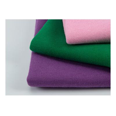 China Cheap Brushed Nice Quality Anti Sueded KF30481 80%cotton 20%poly 260gsm pilling one side fleece fabric for sale