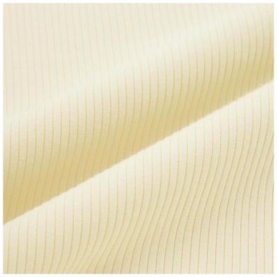 China Tear-resistant drop needle rib for women sweaters KF1316G 310gsm 96%cotton 4%spandex drop needle rib for vest rib fabric sportswear for sale