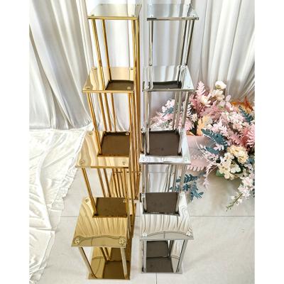 China Customized Durable Popular Wedding Event Baby Shower Party Metal Cake Stand Dessert Table Display Stand for sale