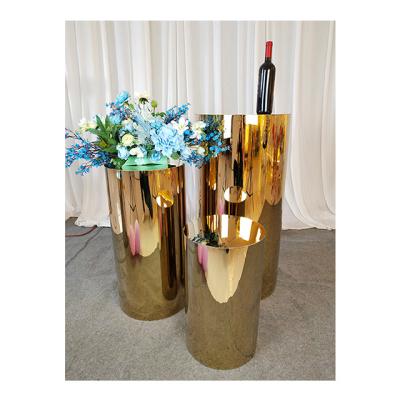 China Wedding Colorful Decor Party Factory Price Iron Cake Pedestals Metal Pedestals Wedding Background Stand For Party Backdrop for sale