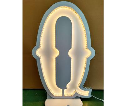 China Free Moden Stand Marquee Light Up Symbols Wedding Neon Letters For Wedding Event Birthday Decoration for sale