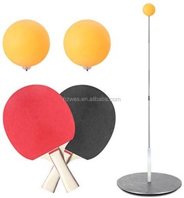 China Children Practicing Ping Pong Bat Ping Pong Racket Training Set Without Table Flexible Shaft Family Game Ping Pong Elastic Practice for sale