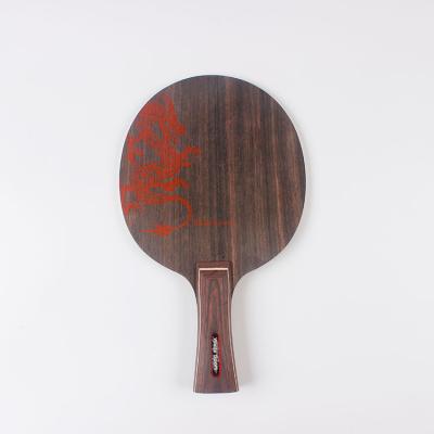 China Ebenholzl Professional Pure Wooden Table Tennis Racket Blade 265X165 for sale