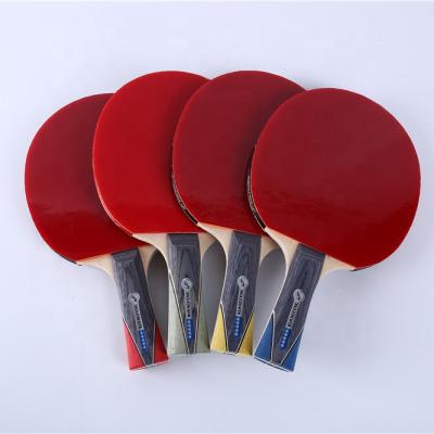 China Hot Selling Poplar Wood Professional 5 Star Table Tennis Racket ITTF Approved Rubber for sale