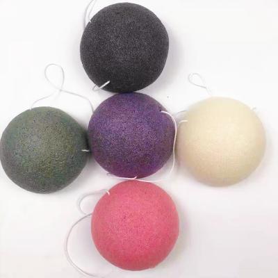 China Soft new listing natural organic charcoal konjac sponge for adult and baby for sale