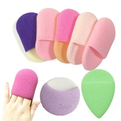 China Non Toxic Non Toxic Latex Face Cleansing PU Sponge Pad For Girls Women Trends Water Drop Slipper New Shaped Magic Face Wash Cleaning Sponge for sale