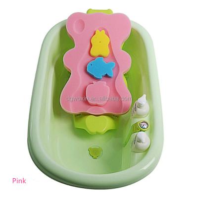 China EXFOLIATE Pillow Infant Mat Baby Bath Holder Shower Sponge for sale