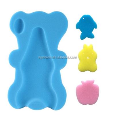 China EXFOLIATE Soft Infant Bed Bath Sponge Cushion Baby Bath Holder Shower Sponge Non-Slip Mat for sale