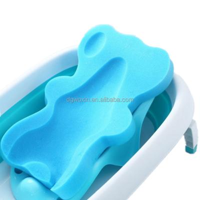 China EXFOLIATE Infant Shower Mat Sponge Cushion Baby Bath Holder Sponge for sale